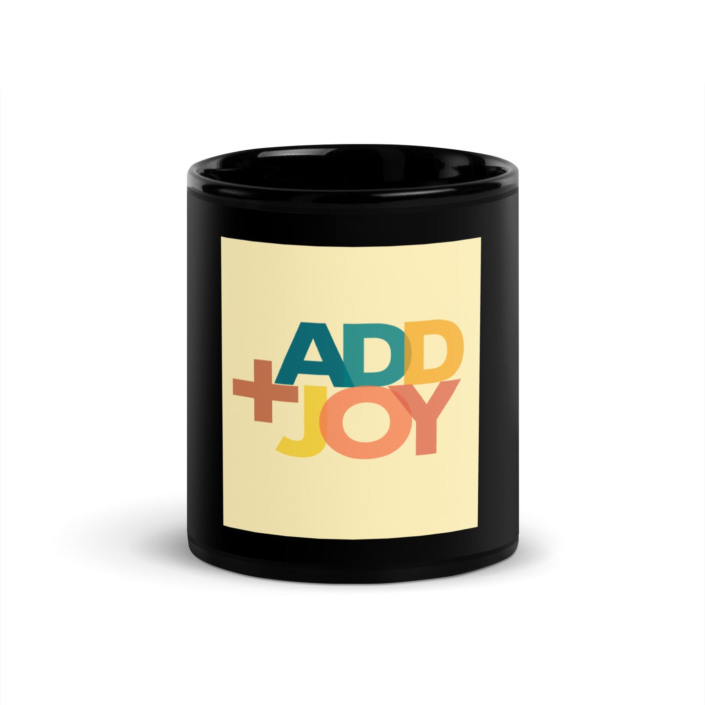 addJOY black glossy mug