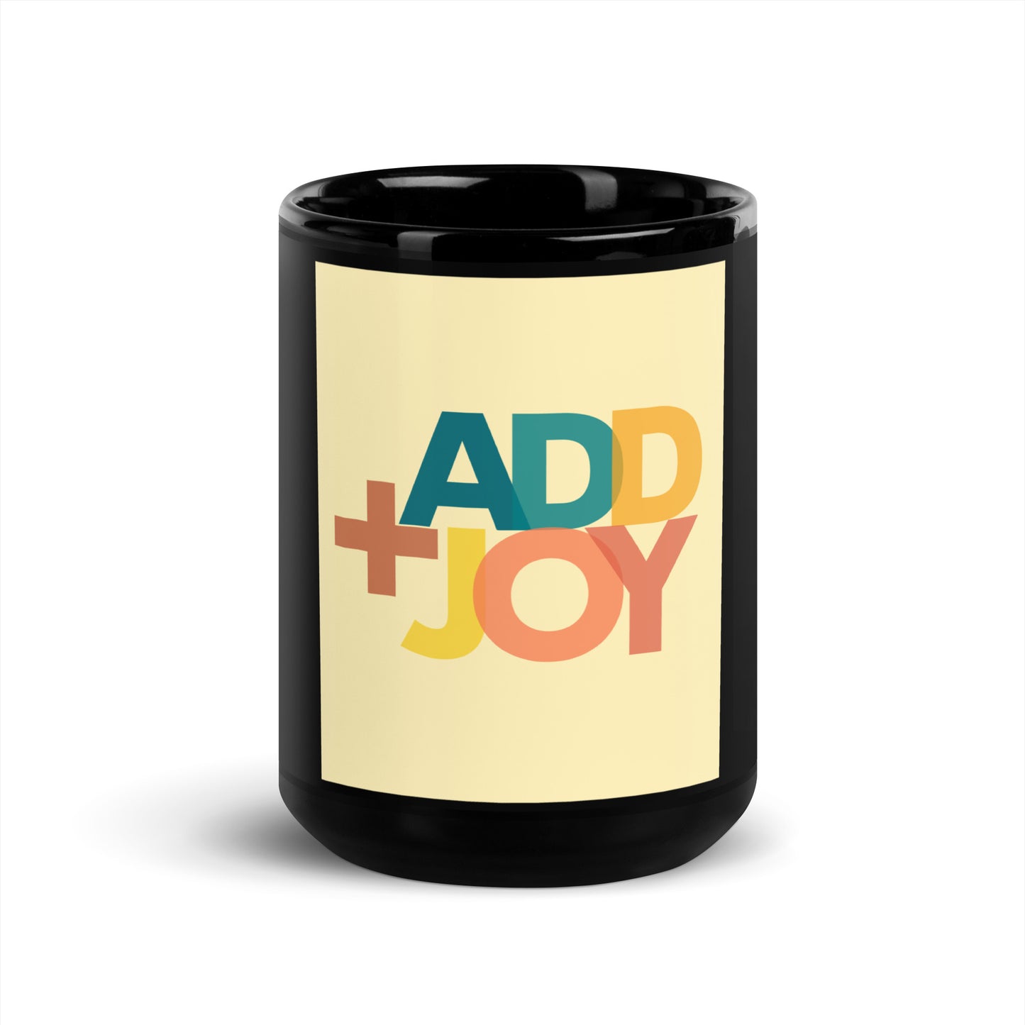 addJOY black glossy mug