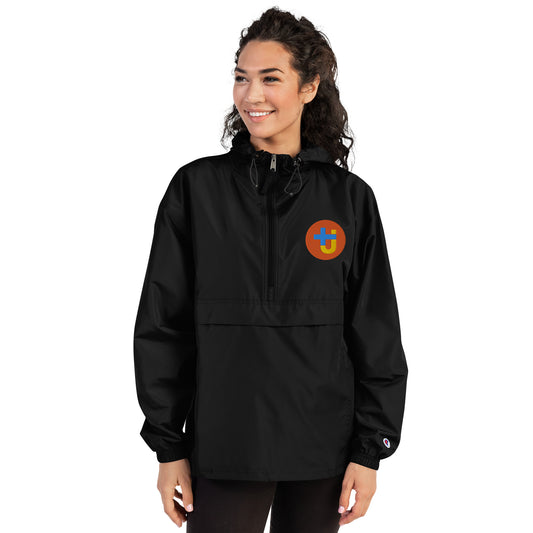 plus JOY Embroidered Champion Packable Jacket