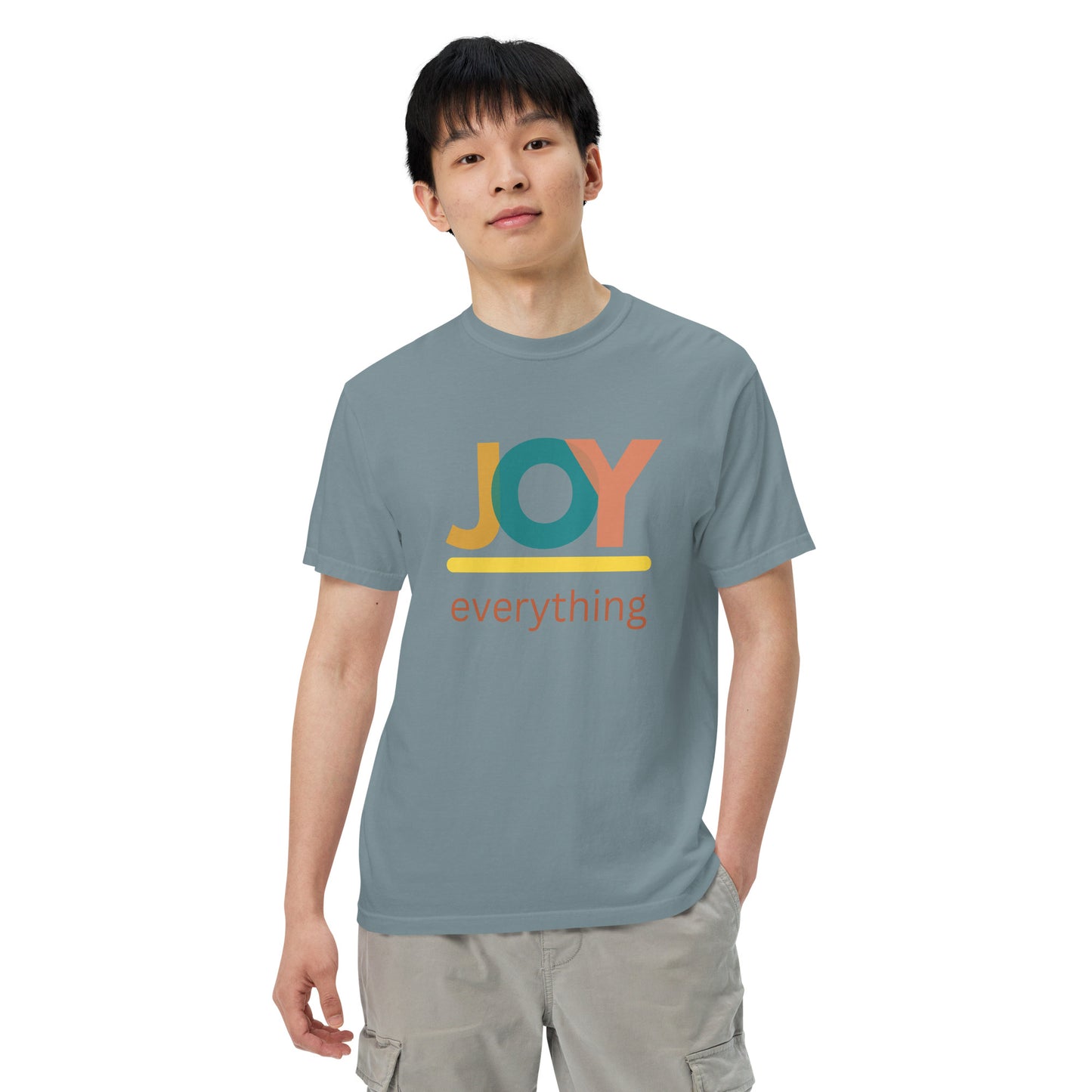 JOY over Everything Men’s garment-dyed heavyweight t-shirt