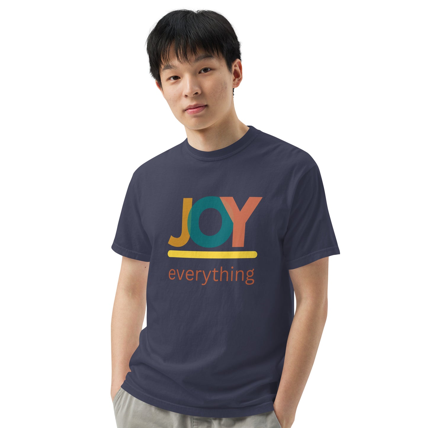 JOY over Everything Men’s garment-dyed heavyweight t-shirt