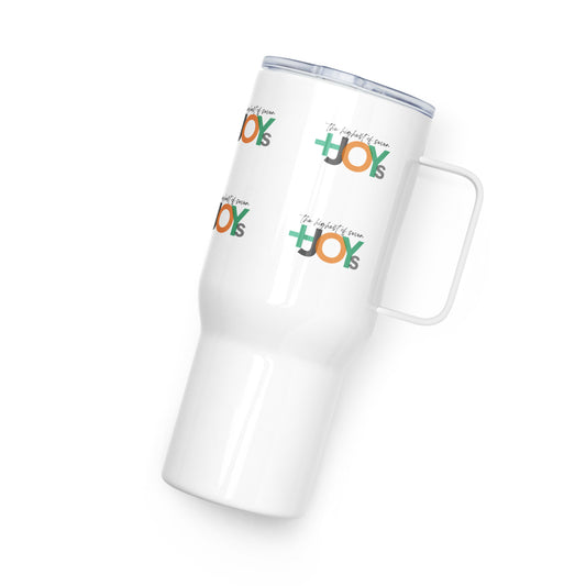 Travel mug with a handle