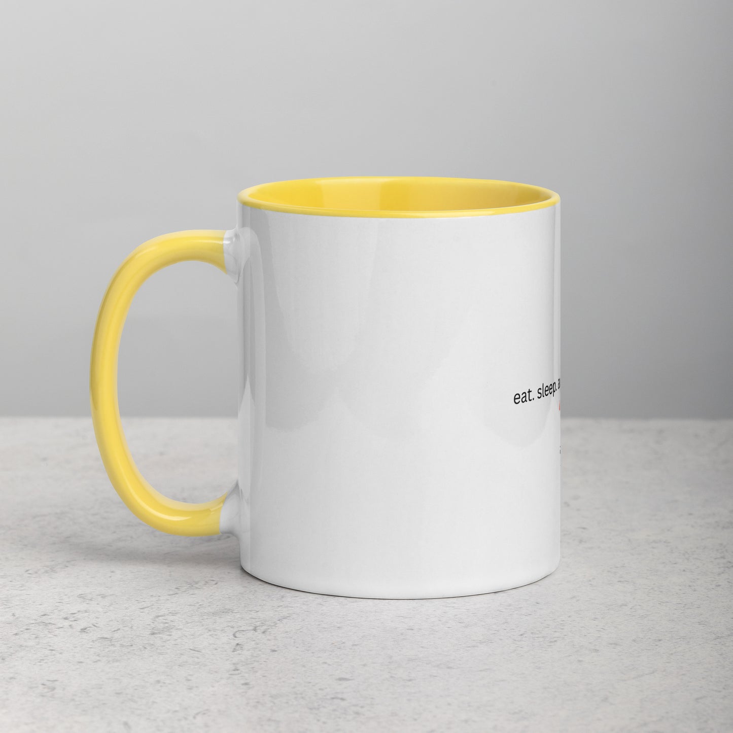 Eat. Sleep. addJOY Mug with Color Inside