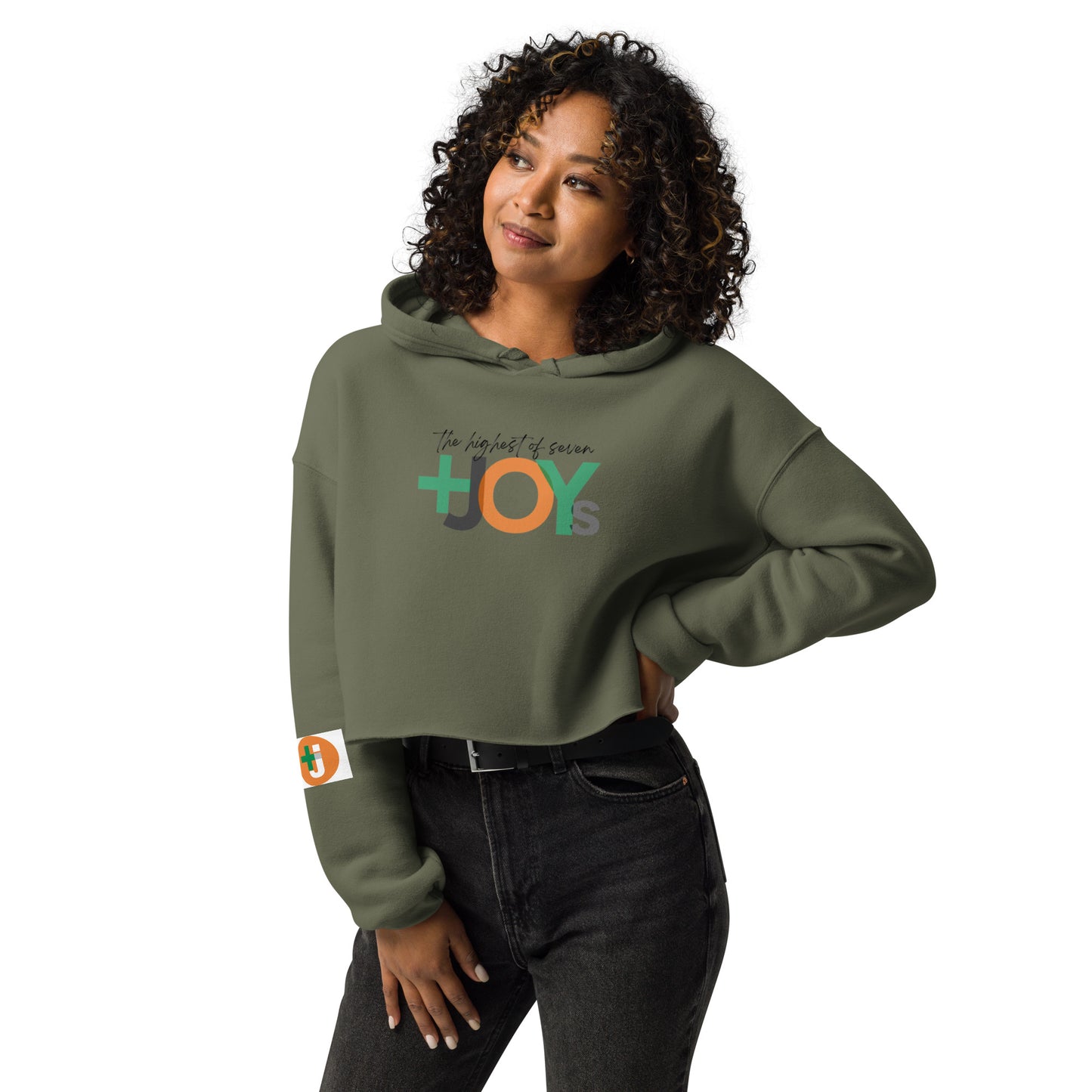 the highest of seven JOYs Crop Hoodie