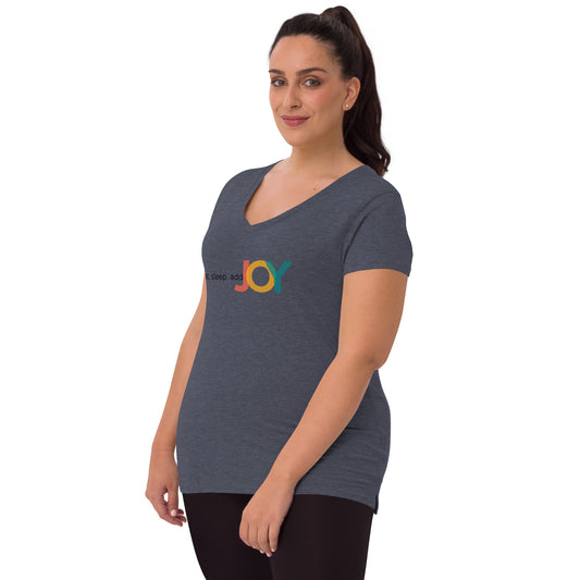 JOY Women’s recycled v-neck t-shirt